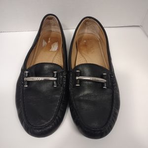 Ralph Lauren leather Driving Loafers black 6.5B